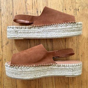 NEW Madewell Alohas suede leather espadrille mule sandals 9.5Brand new